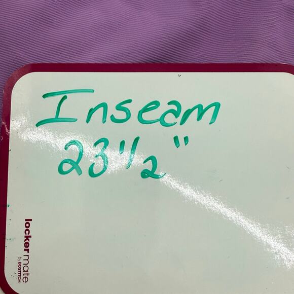 WILO The Label Rib Knit Capri Leggings XS Womens Purple Pink Stretch Activewear - Picture 5 of 5